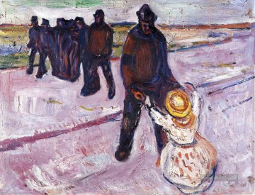  Arbeiter Maler - Arbeiter und Kind 1908 Edvard Munch